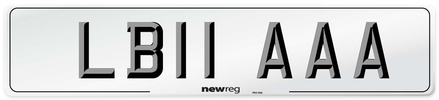 LB11 AAA Number Plate from New Reg